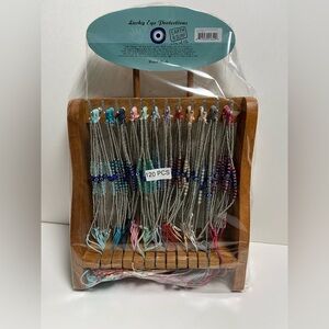 Colorful Beaded Bracelets‎ Set 120 pieces and display rack